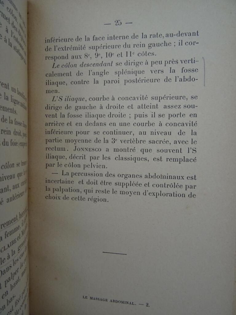 Rare 1903 work on abdominal massage