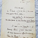 Zwei von Massenet eigenhändig unterzeichnete Briefe
