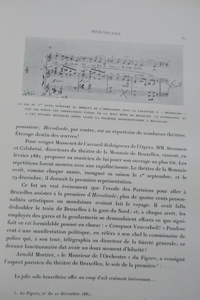 Biography and works of Massenet