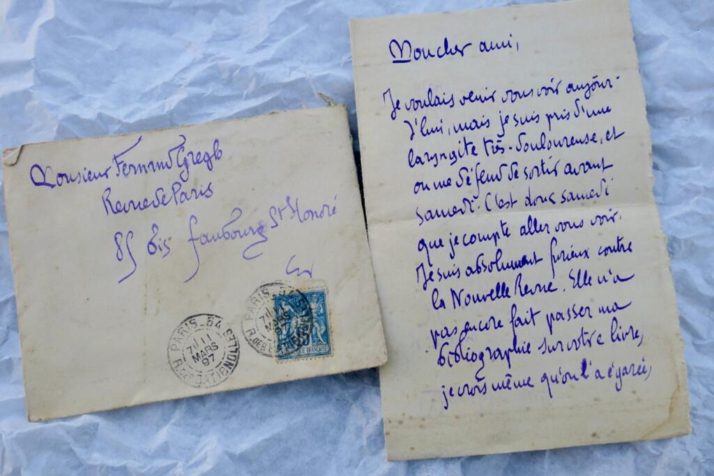 Signed letter from Mauclair
