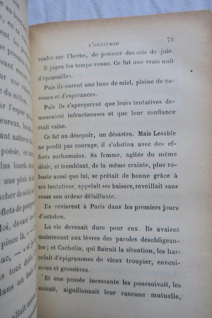 MAUPASSANT (Guy de) L&rsquo;héritage