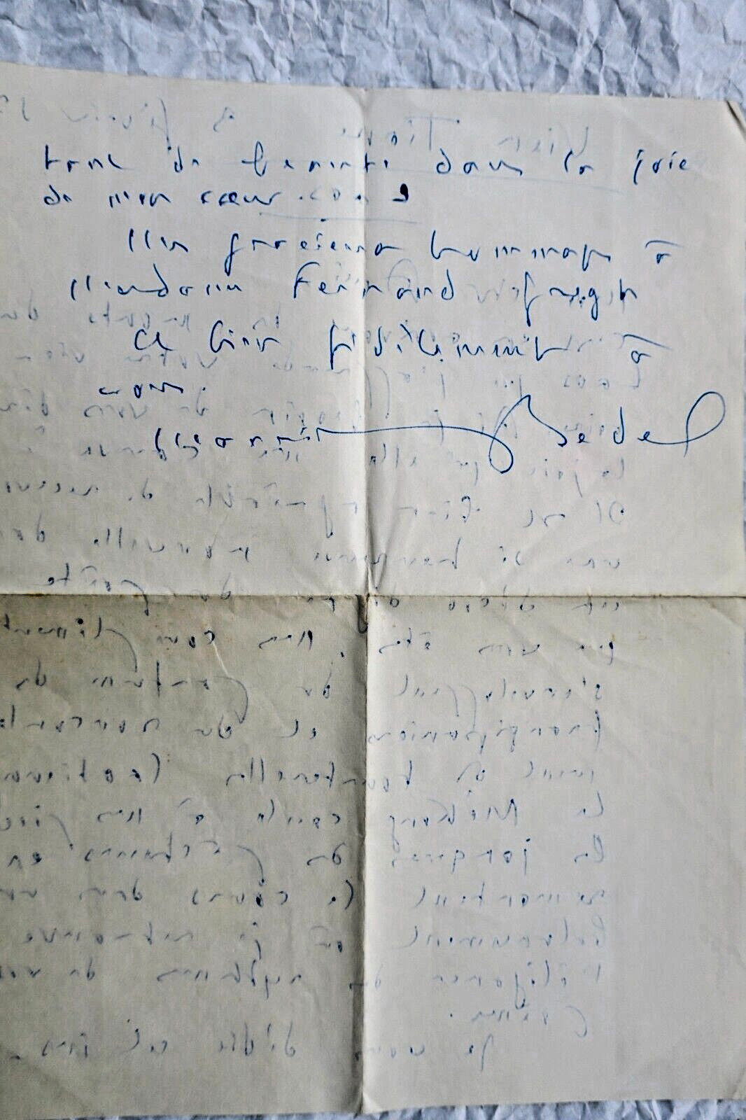 Maurice Bedel Autograph Handwritten Letter - La Librairie Antique