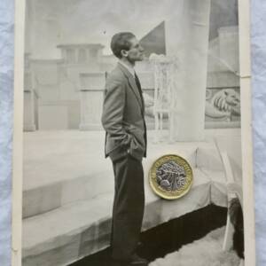 Maurice DRUON 12 x 18 cm. 2 photos argentiques