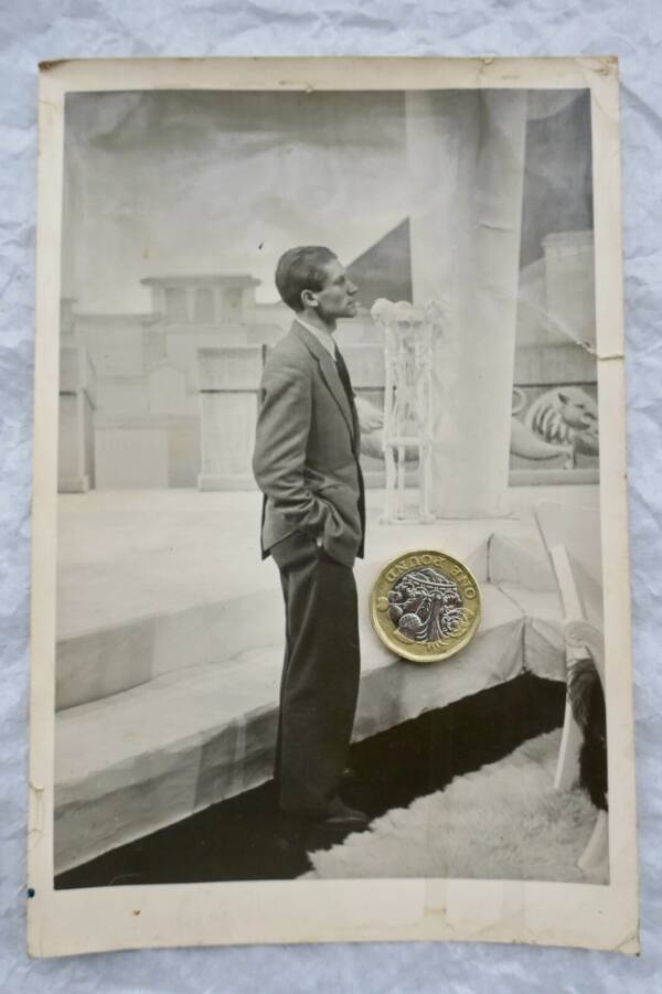 Maurice DRUON 12 x 18 cm. 2 photos argentiques