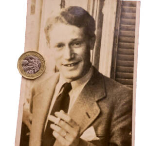 Maurice DRUON 90 x 123 mm. photo argentique