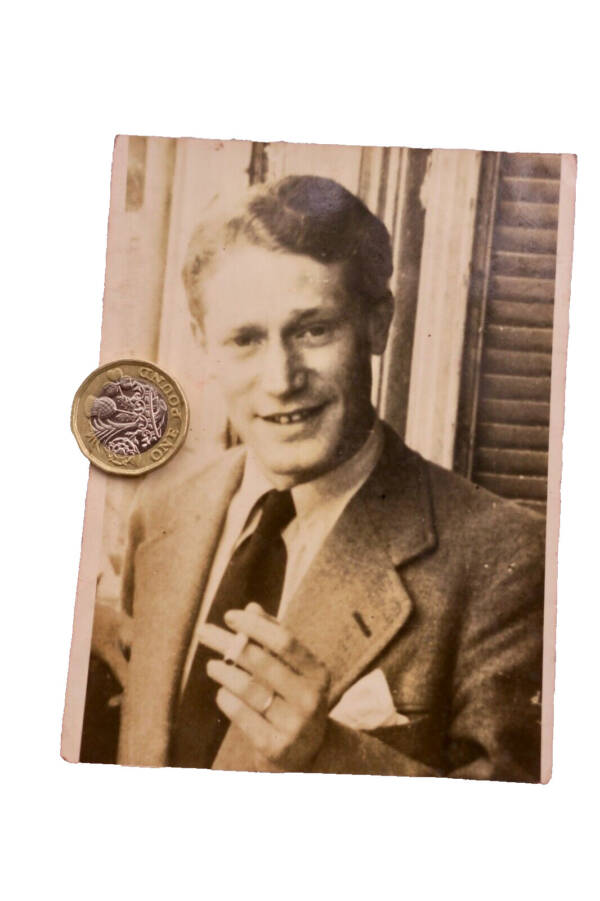 Maurice DRUON 90 x 123 mm. photo argentique