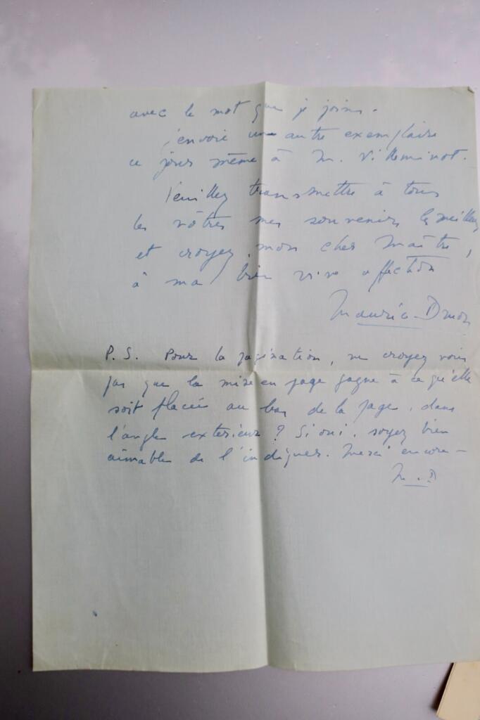 Autographe Briefe an Dichter Fernand Gregh