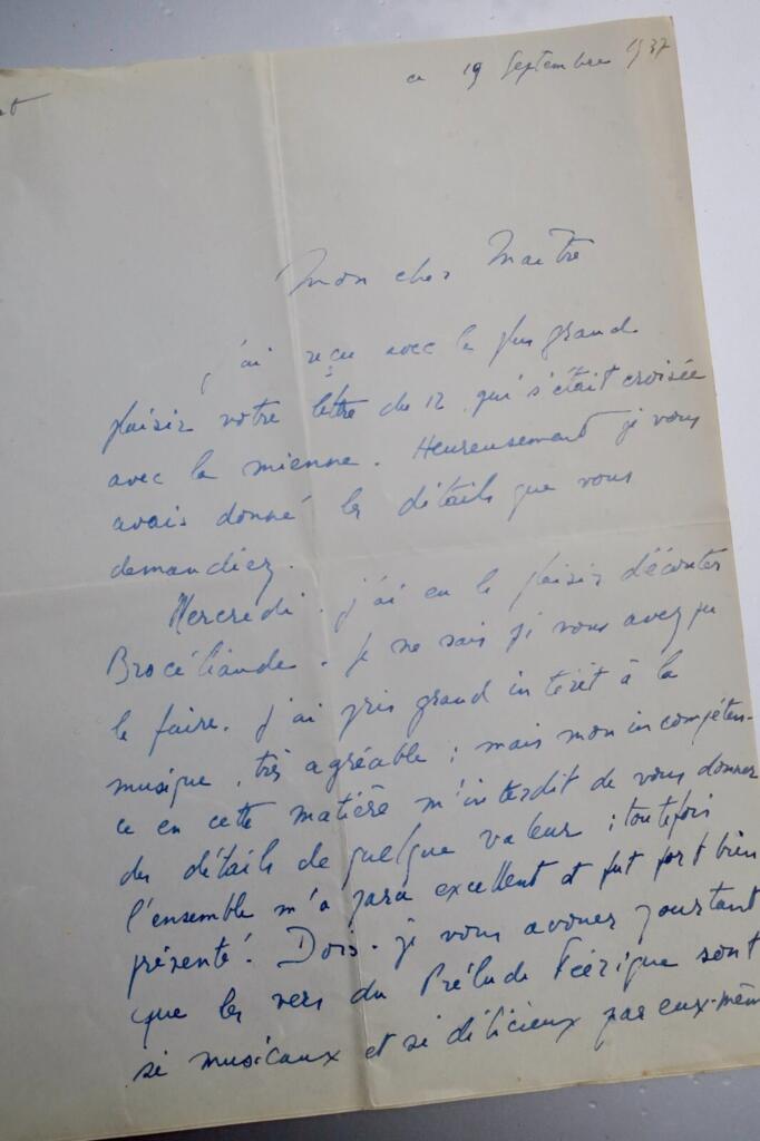 DRUON correspondence with GREGH, autographed letters 1937