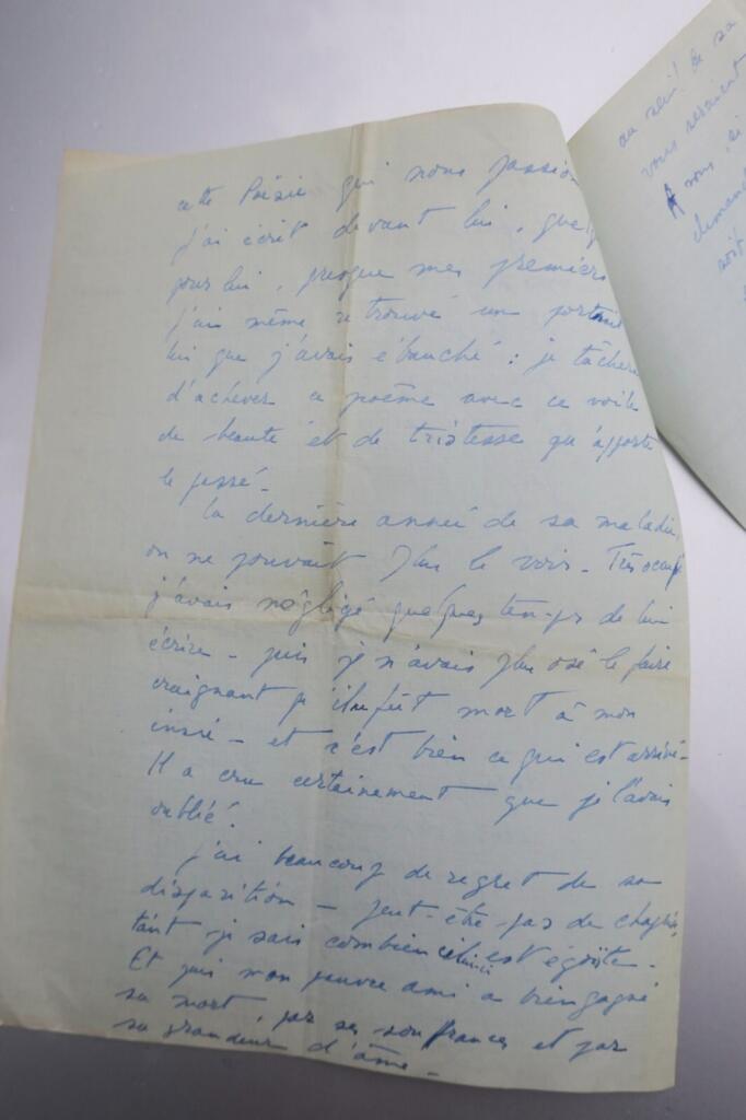 Autographe Briefe an Dichter Fernand Gregh