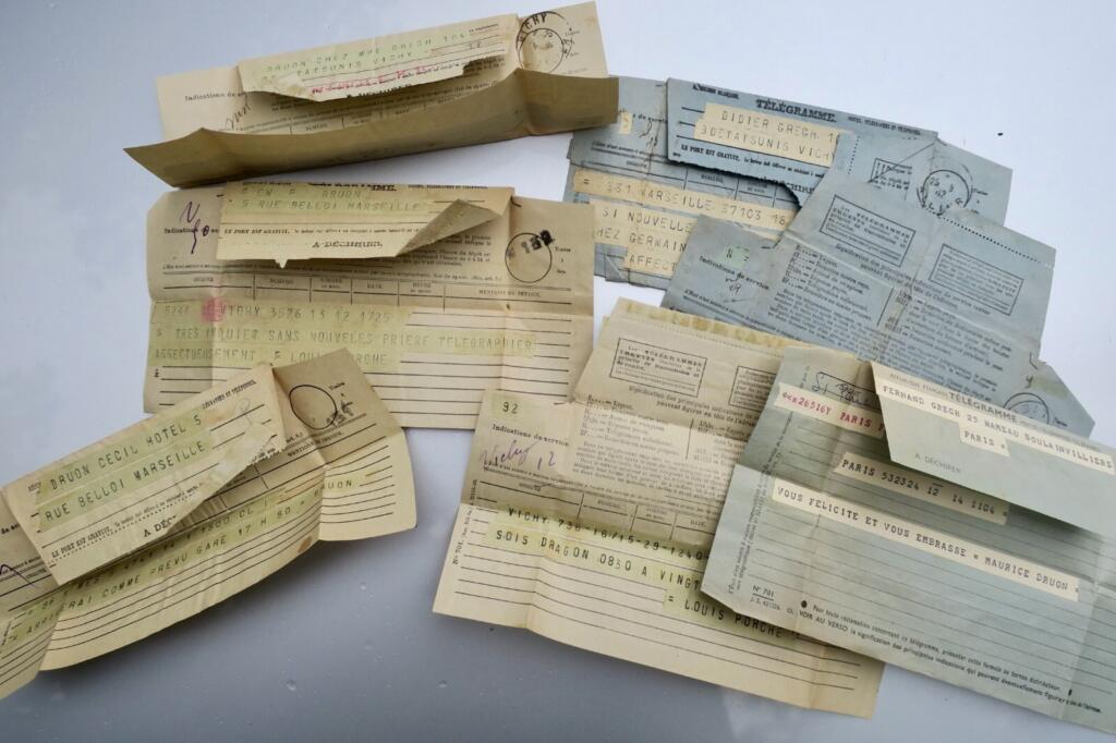 DRUON correspondence with GREGH, autographed letters 1937