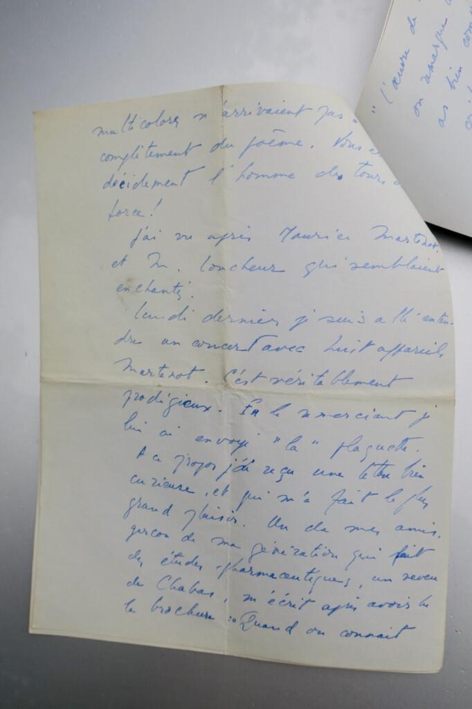 DRUON correspondence with GREGH, autographed letters 1937