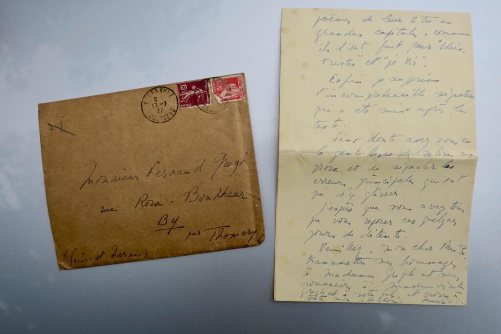 DRUON correspondence with GREGH, autographed letters 1937