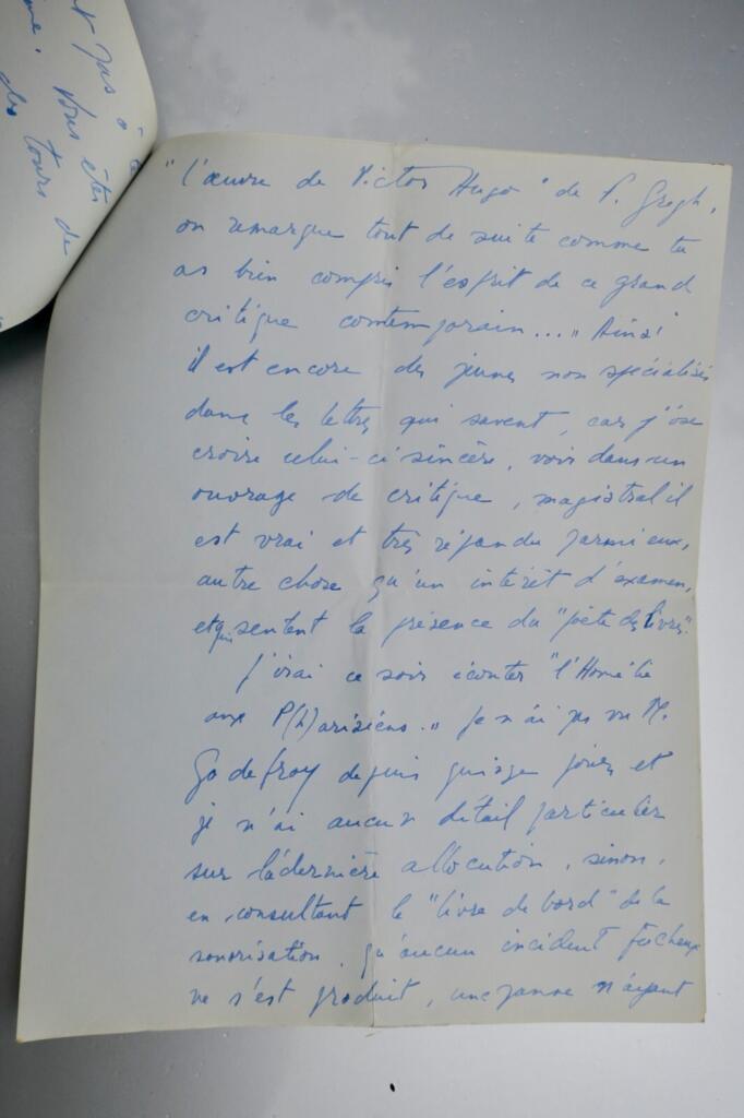 DRUON correspondence with GREGH, autographed letters 1937