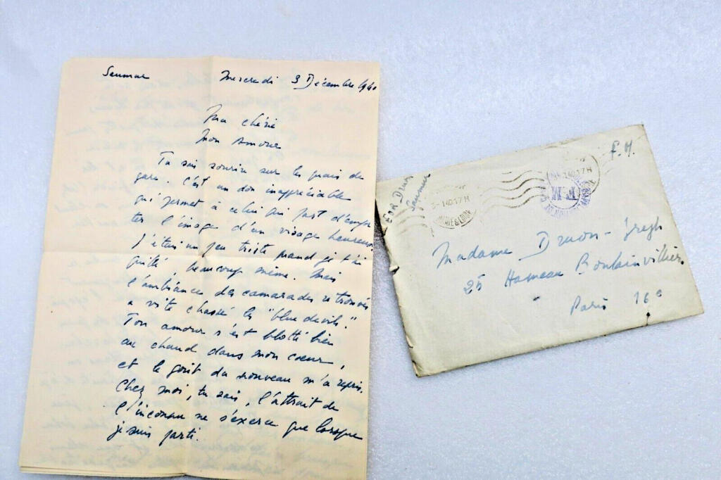 Signed autograph letter from Maurice DRUON