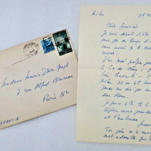 Maurice Druon Signierter Autograph Brief