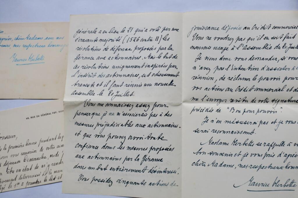 Schöne Karten und eigenhändige Handschriftenbriefe