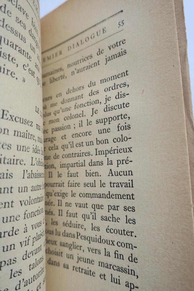 MAUROIS (André) Dialogues sur le commandement + dédicace