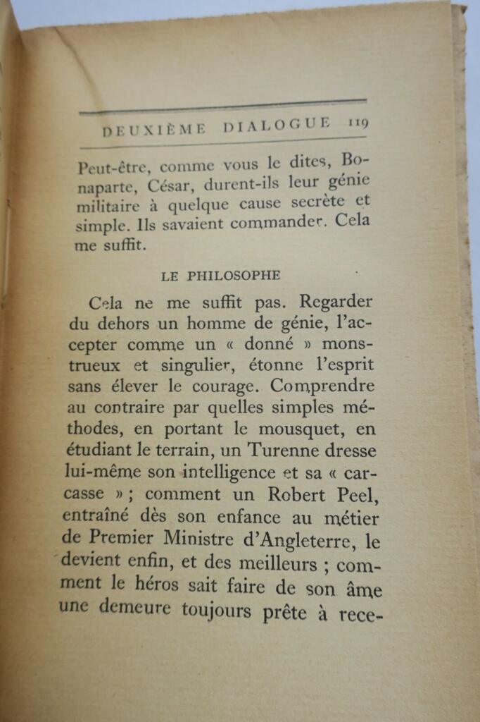 MAUROIS (André) Dialogues sur le commandement + dédicace