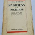 Maurois ( André ). Magiciens et Logiciens S.P. + dédicace