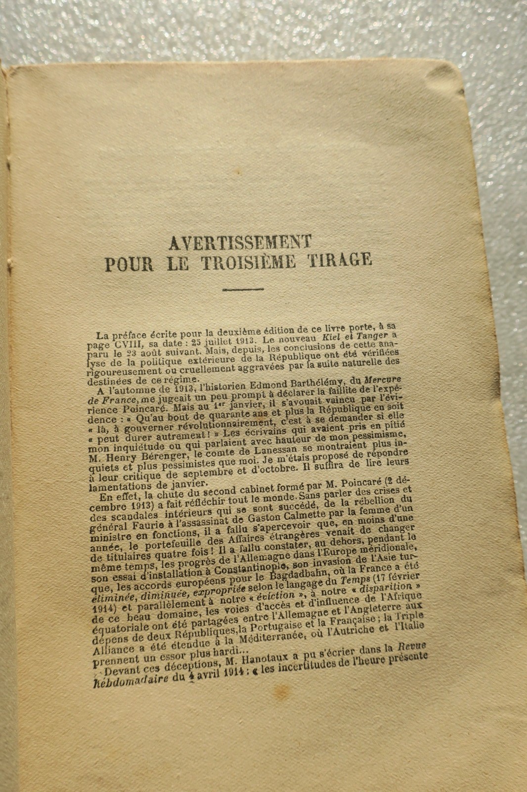 MAURRAS Kiel et Tanger 1895-1905. La République Francaise devant l’Europe - La Librairie Antique