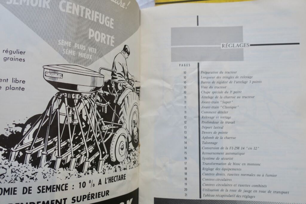 Mc Cormick CHARRUES livrets d’entretien & catalogues