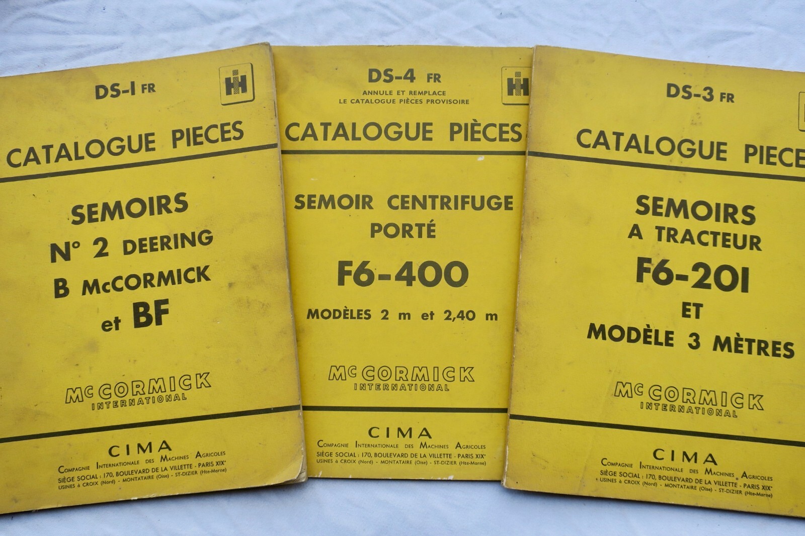 麦考密克播种机零件目录<span class="lla-card-orig-wrap"><span class="lla-card-orig">❦ Mc Cormick SEMOIR catalogue pièces</span></span> - La Librairie Antique