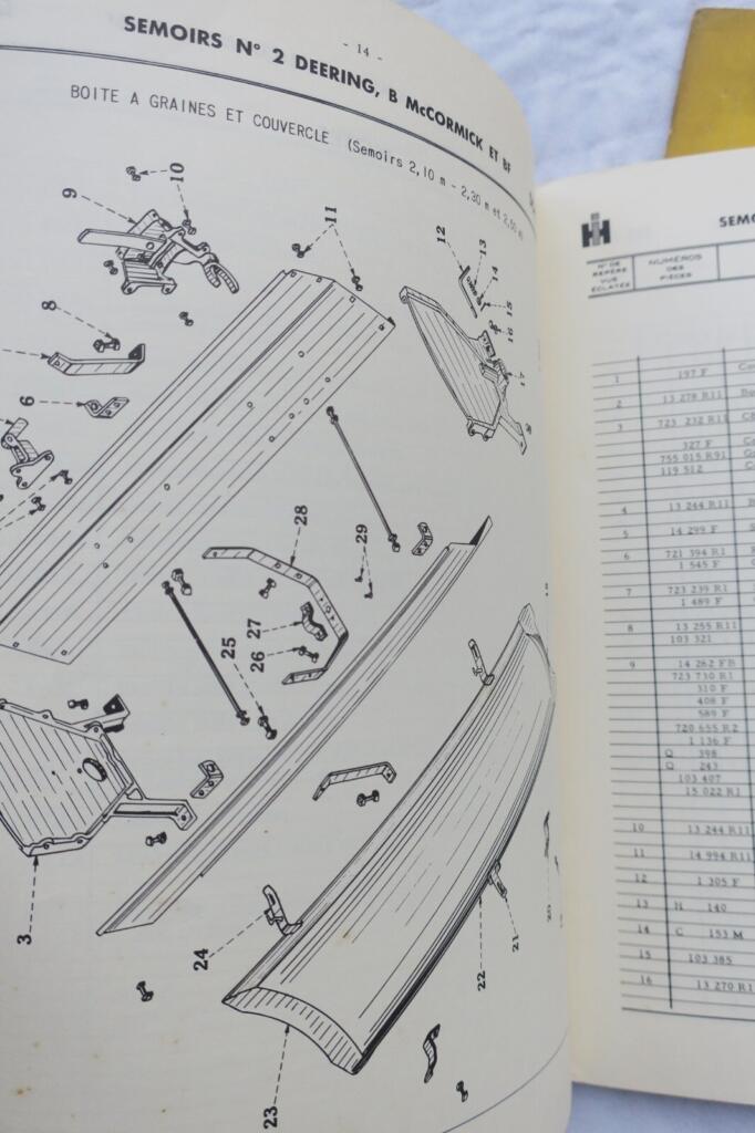 麦考密克播种机零件目录1958-1959