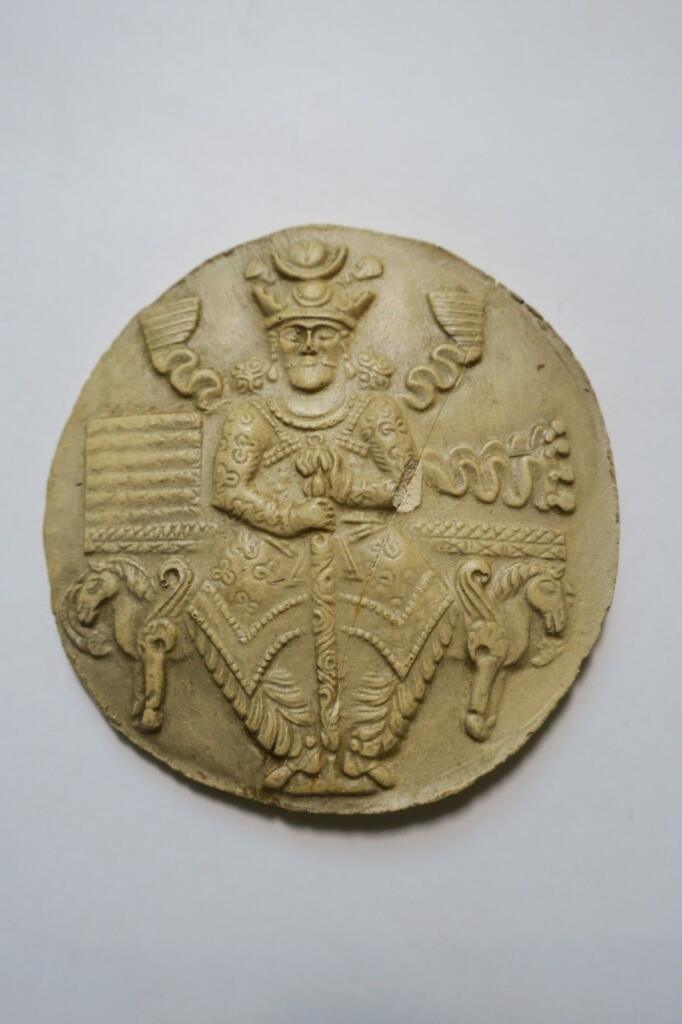 Gipsmedaille 76 mm