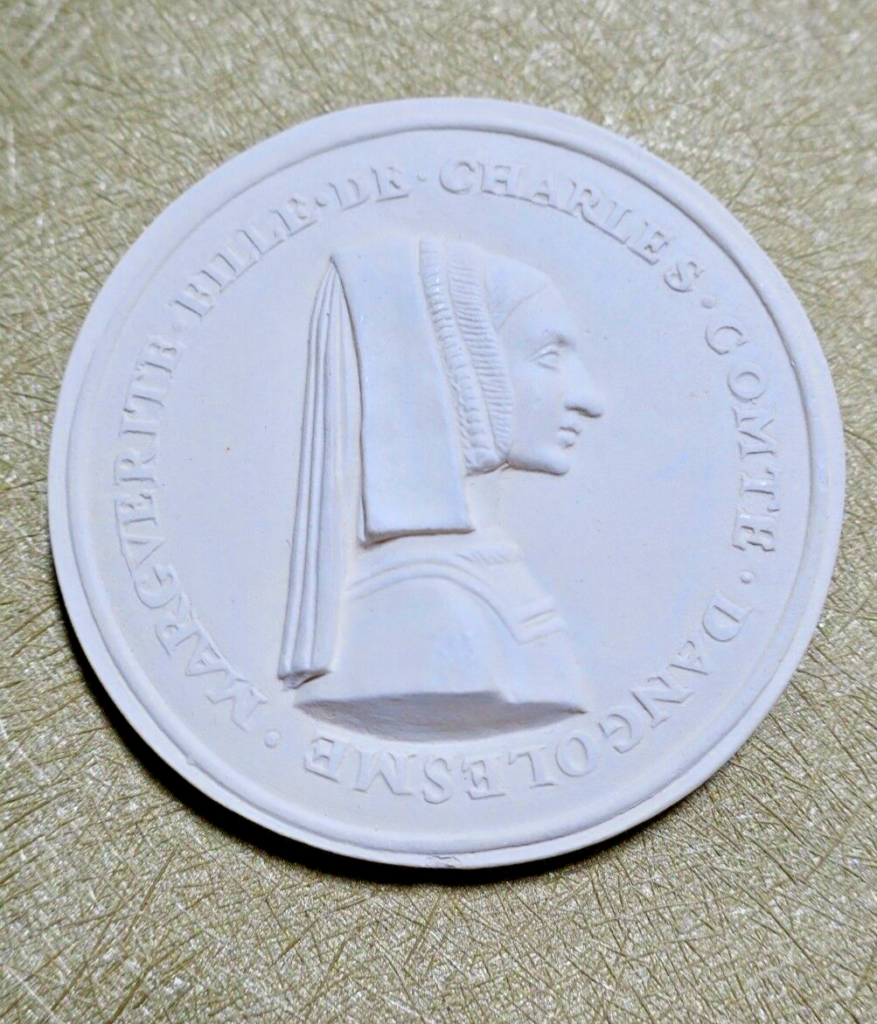 Gipsmedaille von Margueritte