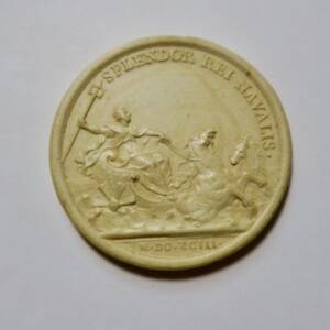 Médaille en plâtre splendor rei novalis 41 mm