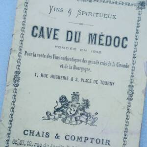 Médoc cave du Médoc vins & spiritueux catalogue 10 x 14,5 cm