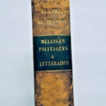 Mélanges historiques et littéraires… Ch. de Frasans… - La Librairie Antique