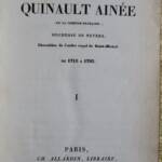 Mémoires de Mademoiselle Quinault aînée (de la Comédie-Française) 1836