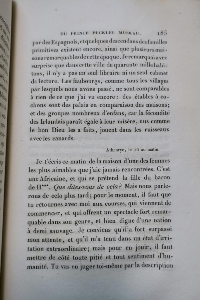 European travels and posthumous correspondence