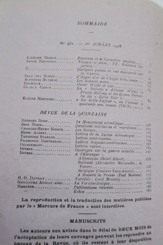 1918 literary publication