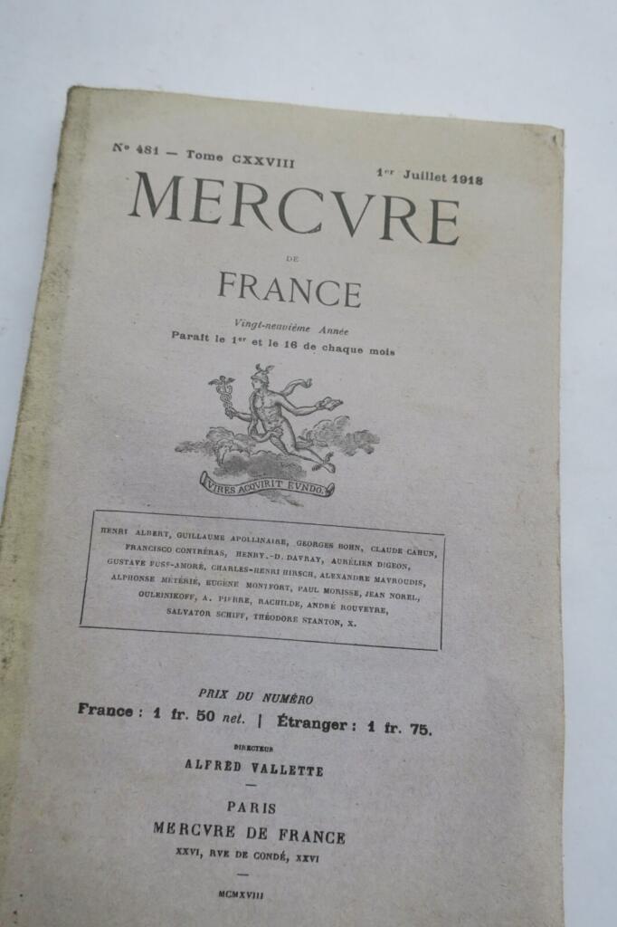1918 literary publication