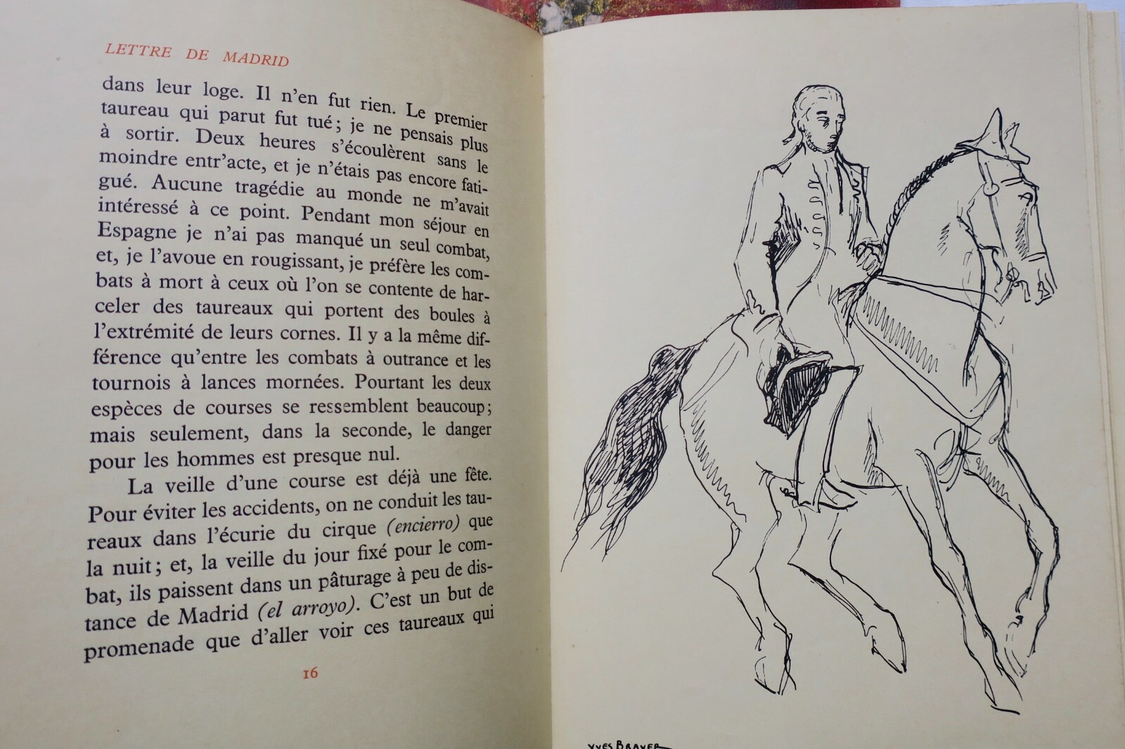 Mérimée Prosper Bulls Letter From Madrid. The Bullfights Y. Brayer – Image 5
