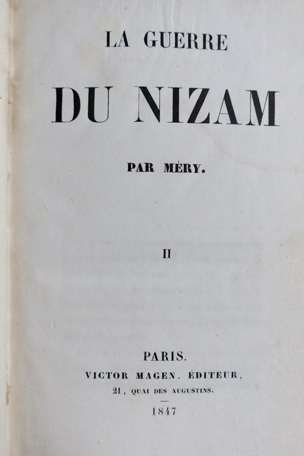 Original edition on the Nizam conflict - Image 3