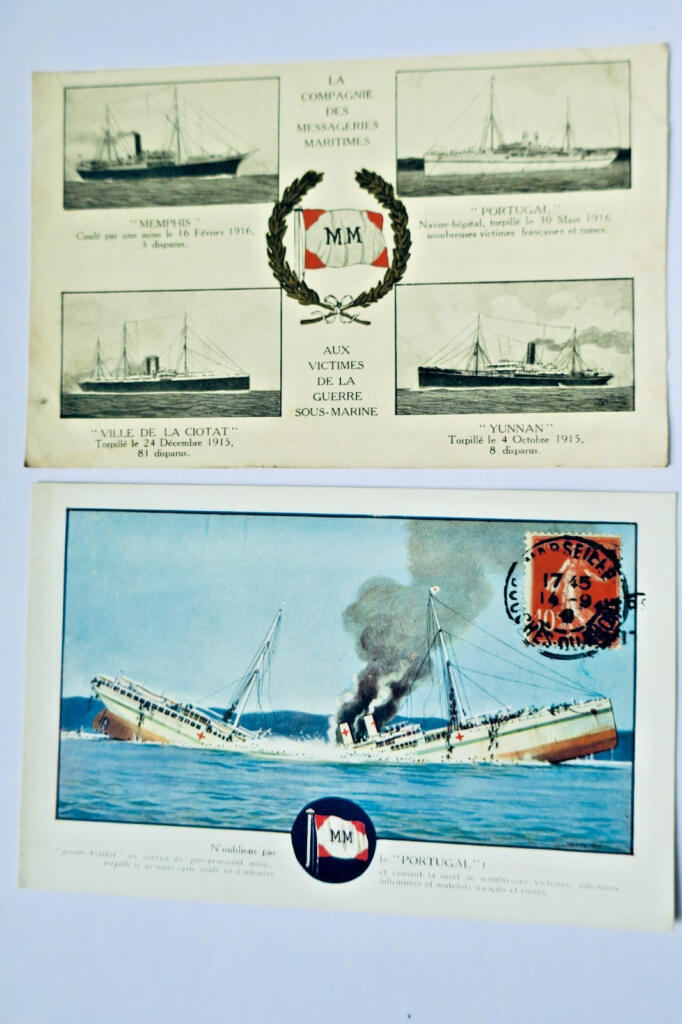 messagerie maritime aux victimes de la guerre sous-marine, le Portugal