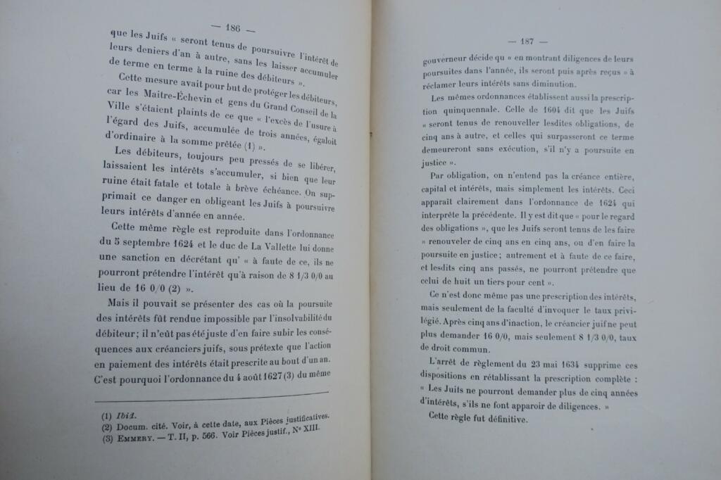 METZ la condition des juifs de Metz sous l&rsquo;ancien régime 1903