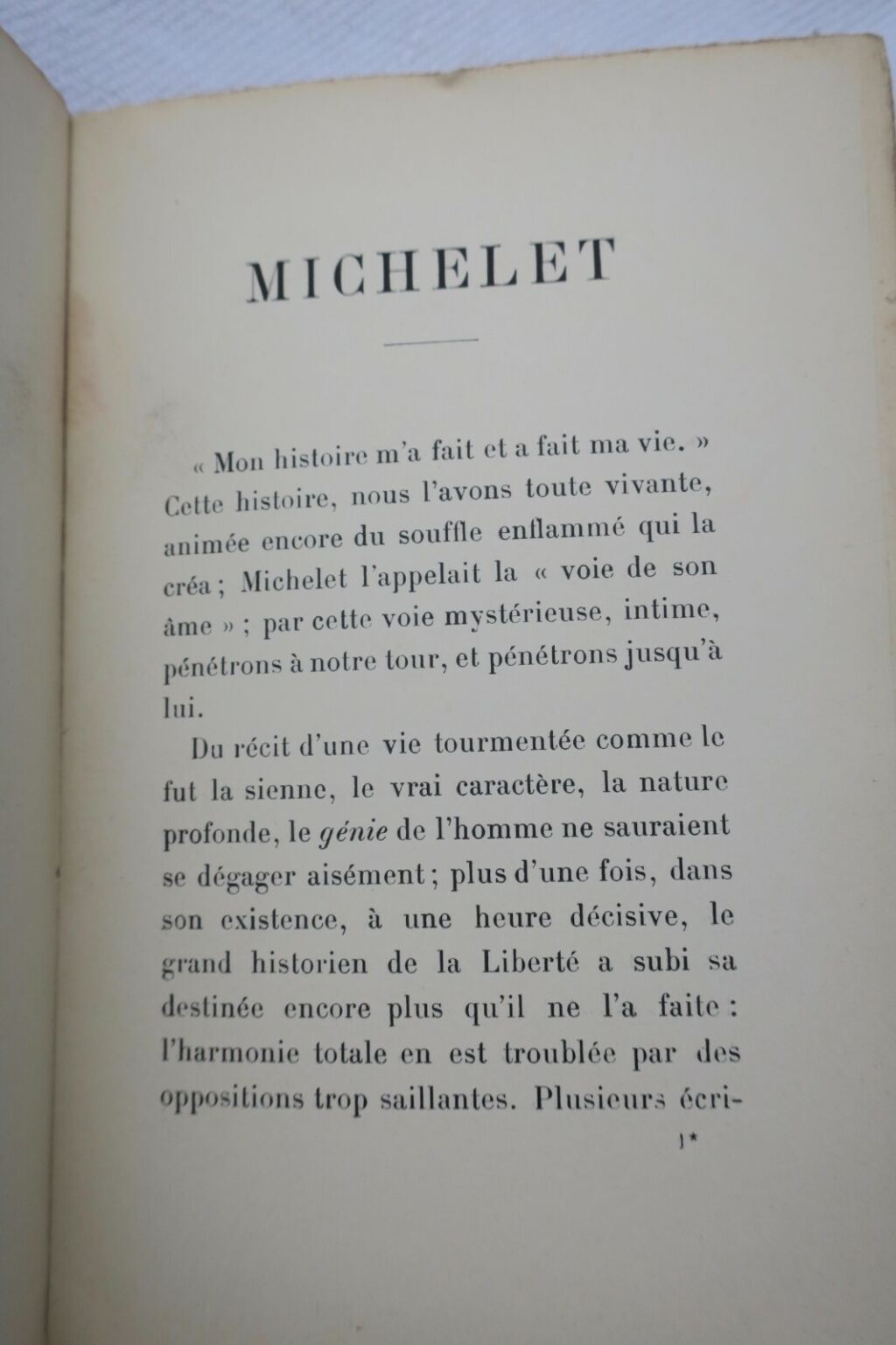 Originalwerk über Michelet