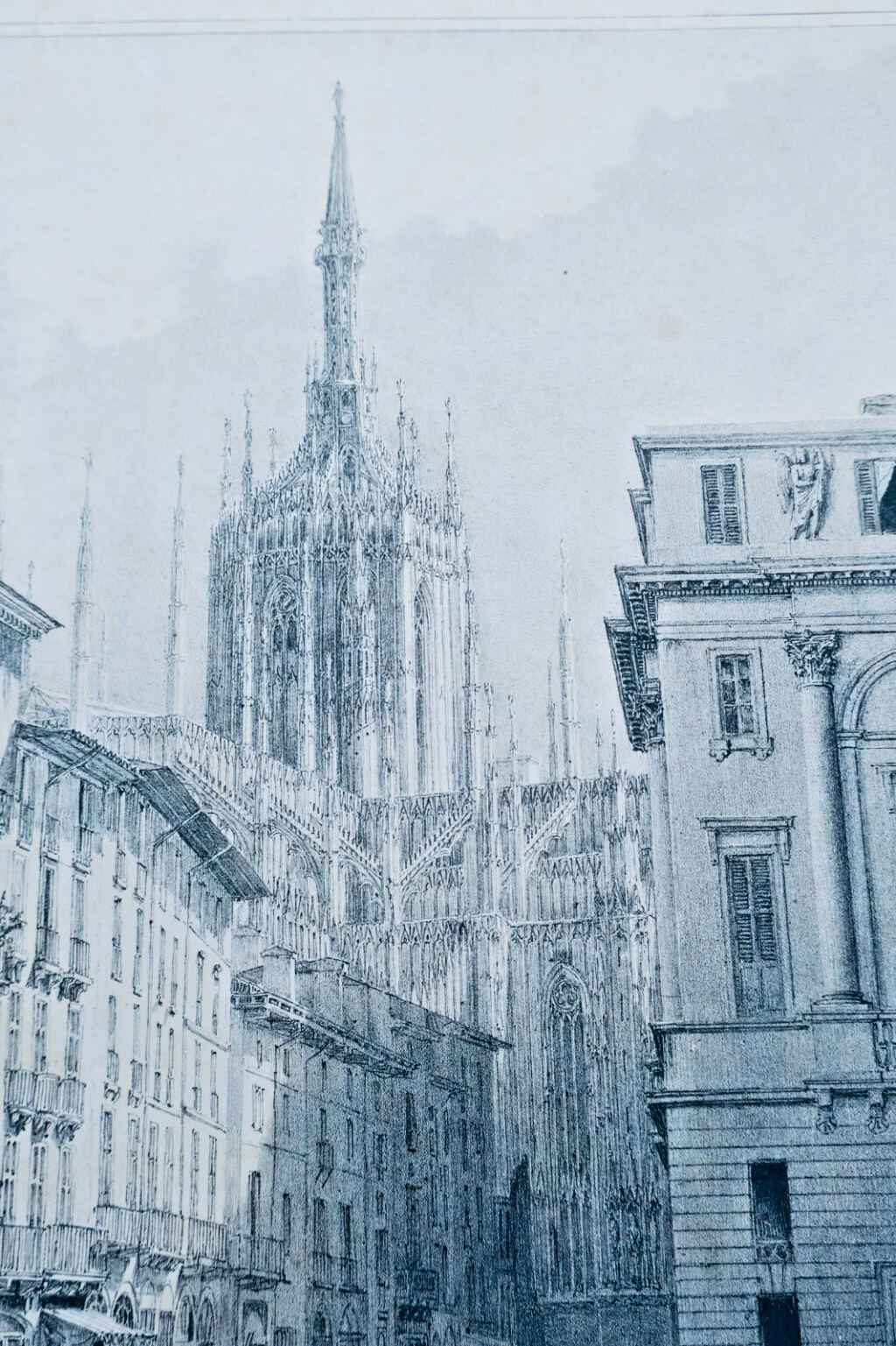 Mailänder Dom - Lithografischer Druck