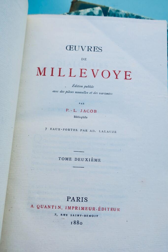 MILLEVOYE Werke von MILLEVOYE