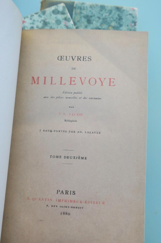 MILLEVOYE Werke von MILLEVOYE