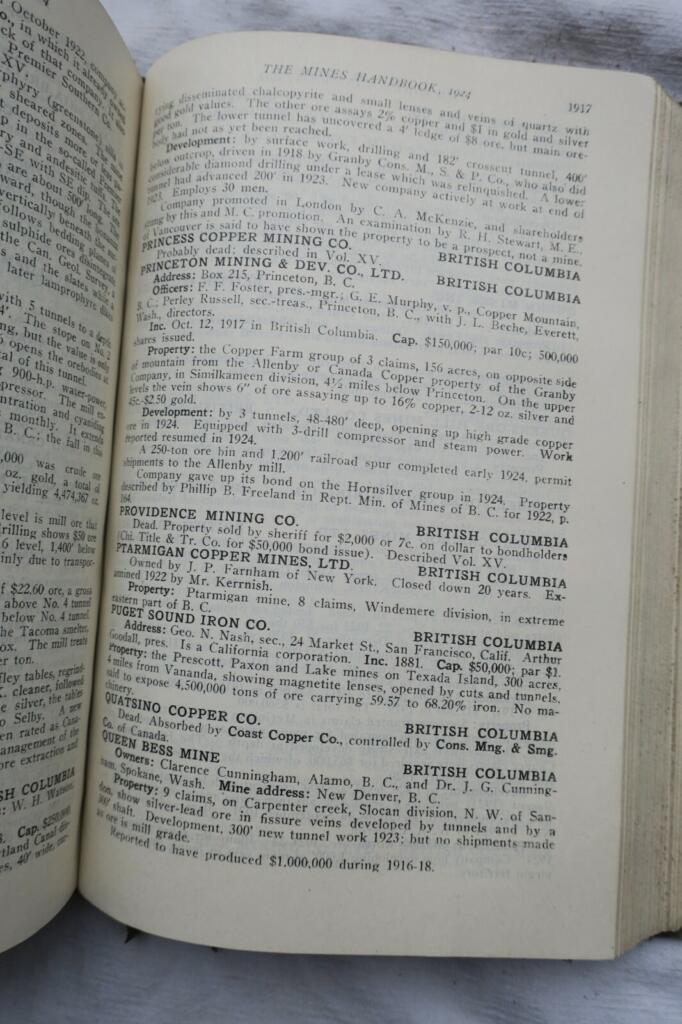 Comprehensive mining industry reference, 1925