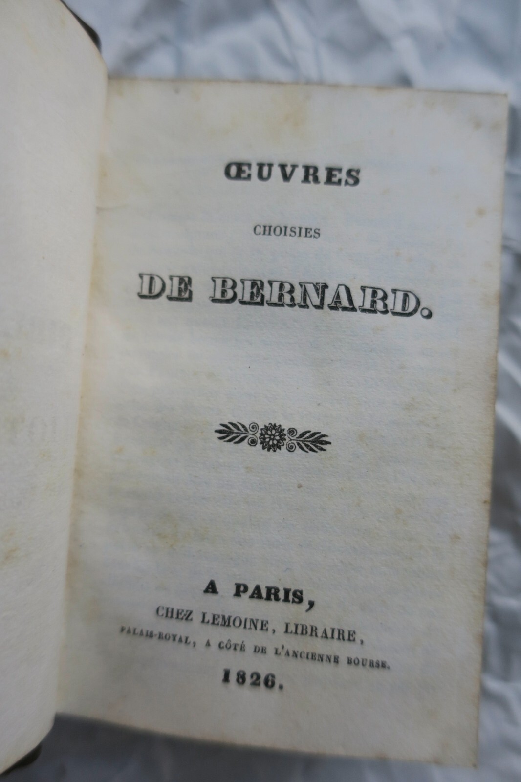ベルナールとベルタンの選集<span class="lla-card-orig-wrap"><span class="lla-card-orig">❦ Mini Bernanrd & Bertin Oeuvres choisies 1826</span></span> - La Librairie Antique