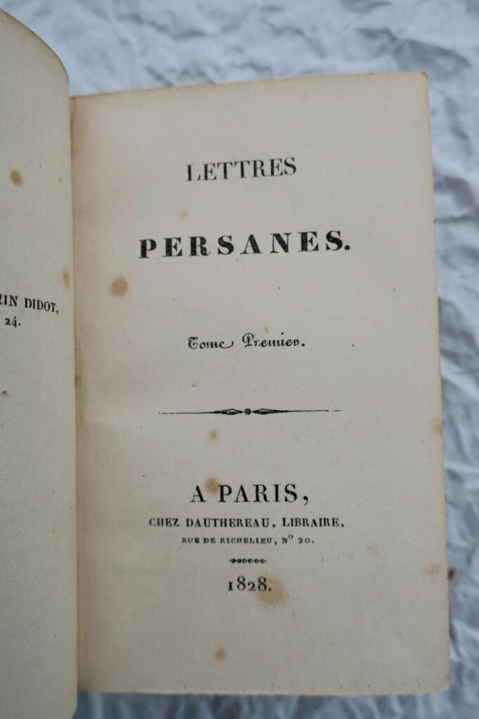 Persian Letters by Montesquieu