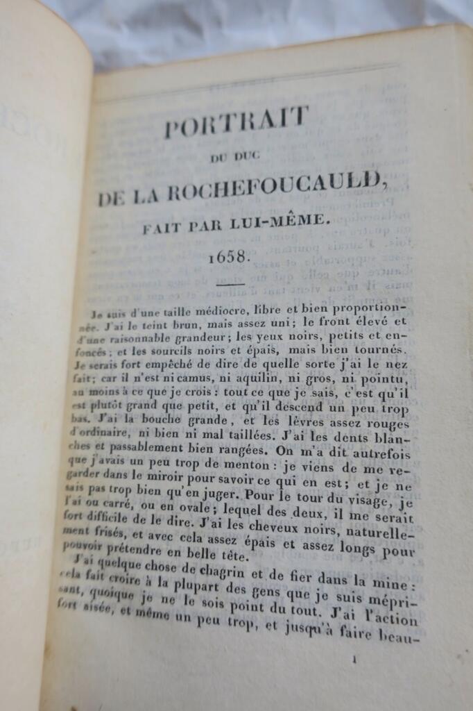 MINI oeuvres de La Rochefoucault 1827