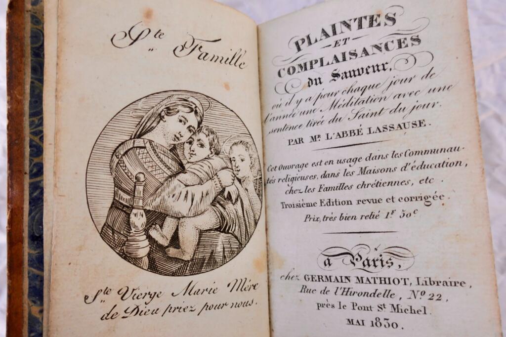 miniature book Complaints and Complacencies of the Savior 1830