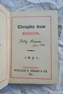 爱默生思想的袖珍版<span class="lla-card-orig-wrap"><span class="lla-card-orig">❦ MINI Thoughts from Emerson The Miniature Series 1883</span></span> - La Librairie Antique
